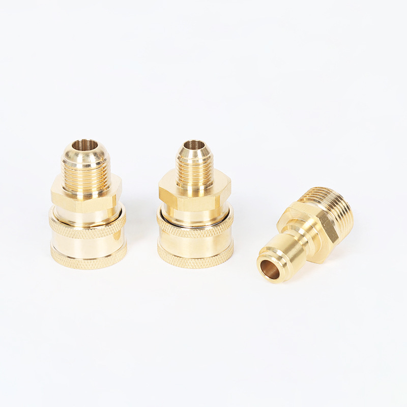 Nagynyomású autómosógép tisztítógép réz 3/8 gyors dugó